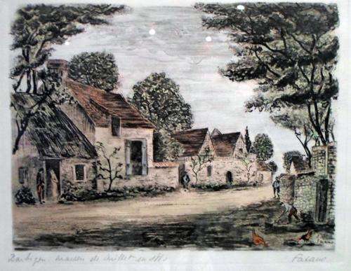 Fatauo - Colored etching - A beauty! Low price, have a close look!!